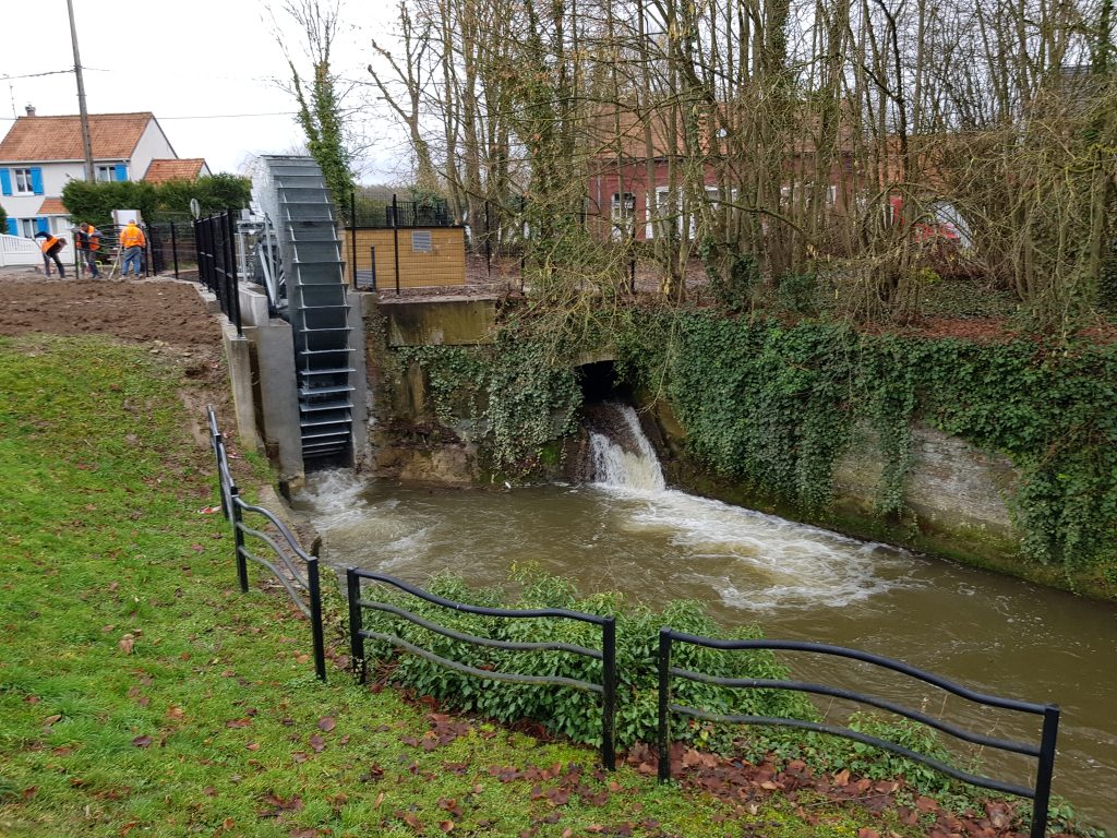 production roue à eau